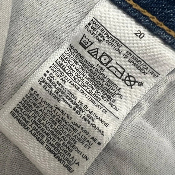 Old Navy High-Waisted OG Straight distressed Ankle Jeans plus size 20 - Picture 7 of 8